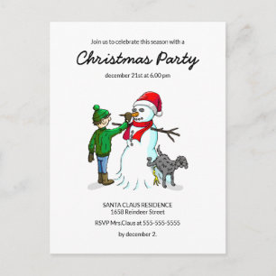 La Tarjeta Postal de Invitación a la Fiesta de Nav
