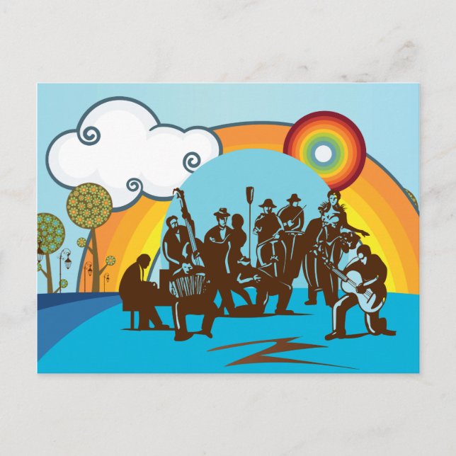 La tarjeta postal de la banda (Anverso)