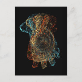 La tarjeta postal de la buena suerte del baile Gan