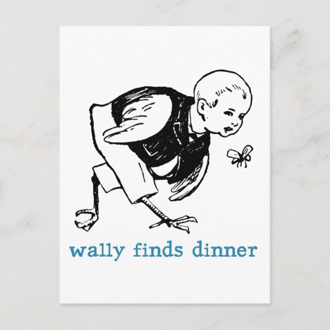 La tarjeta postal de la cena de Wally (Anverso)