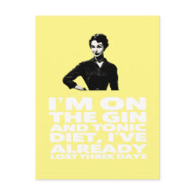 la tarjeta postal de la dama de cosecha y la dieta