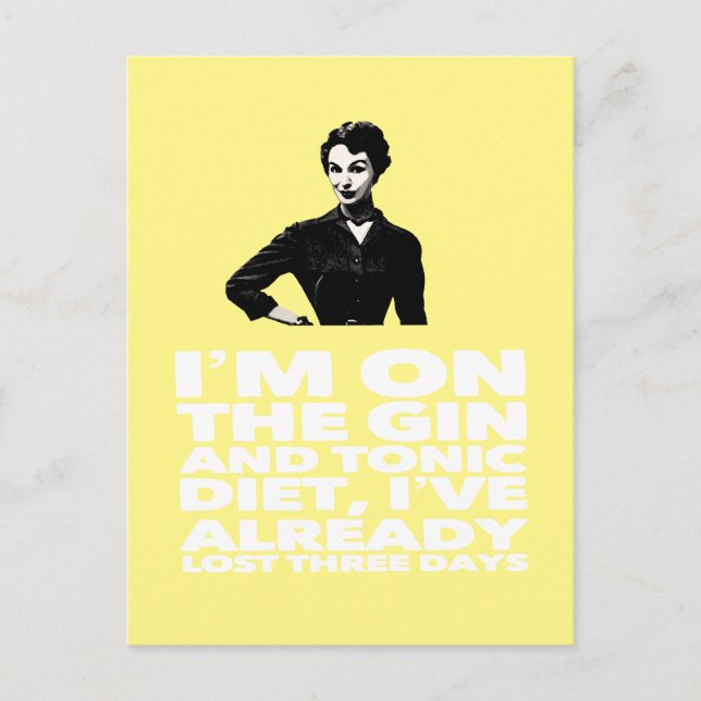 la tarjeta postal de la dama de cosecha y la dieta (Anverso)