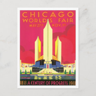 La tarjeta postal de la Feria Mundial de Chicago d