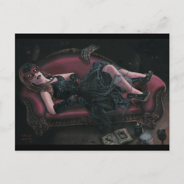 La tarjeta postal de la hora de la bruja (Anverso)