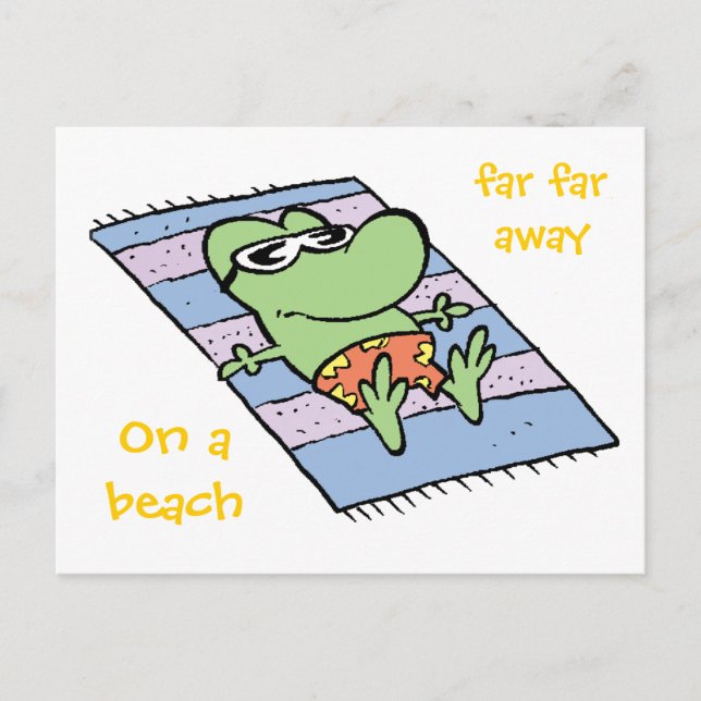 La tarjeta postal de la rana (Anverso)