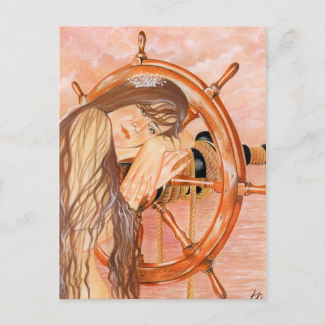 La tarjeta postal de la sirena marina perdida (Anverso)