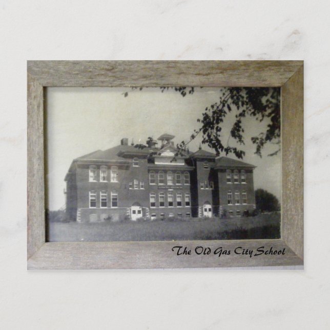 La tarjeta postal de la vieja escuela (Anverso)