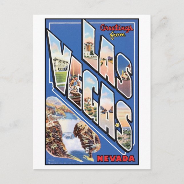 La tarjeta postal de Las Vegas (Anverso)