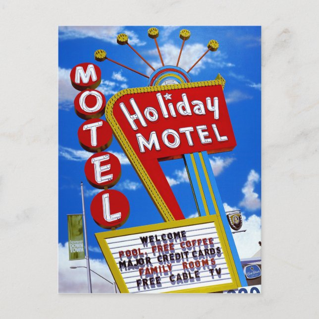 La tarjeta postal de las Vegas Holiday Motel Retro (Anverso)