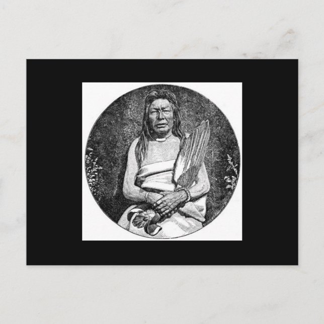 La tarjeta postal de los indios americanos (Anverso)