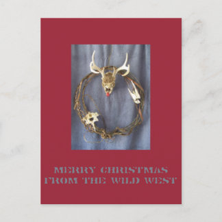 La tarjeta postal de los salvajes Navidades occide