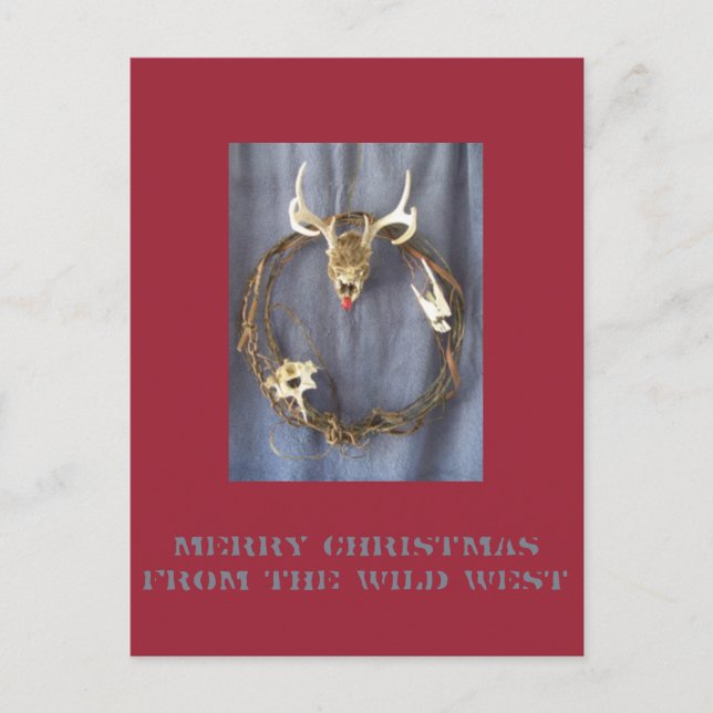 La tarjeta postal de los salvajes Navidades occide (Anverso)