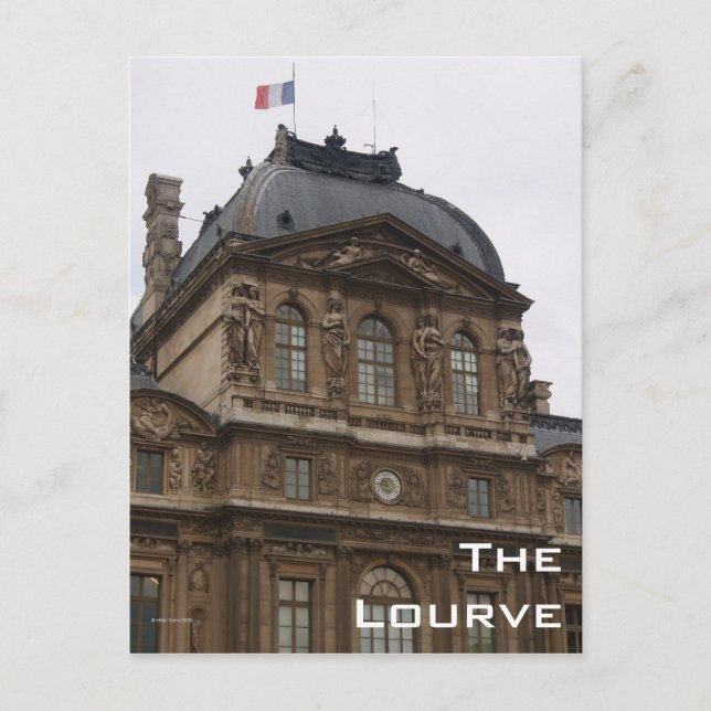 La tarjeta postal de Lourve (Anverso)