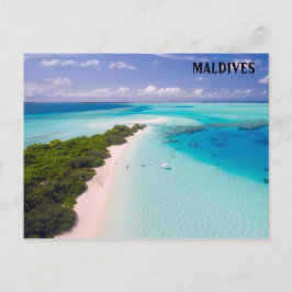 La tarjeta postal de Maldivas