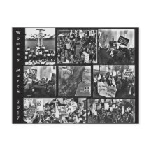 La tarjeta postal de memoria de la marcha de las m