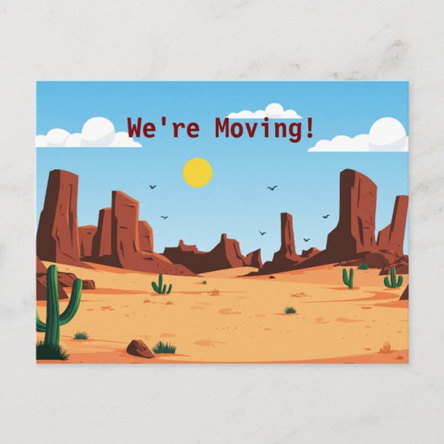 LA TARJETA POSTAL DE MOVIMIENTO DEL DESIERTO (Anverso)