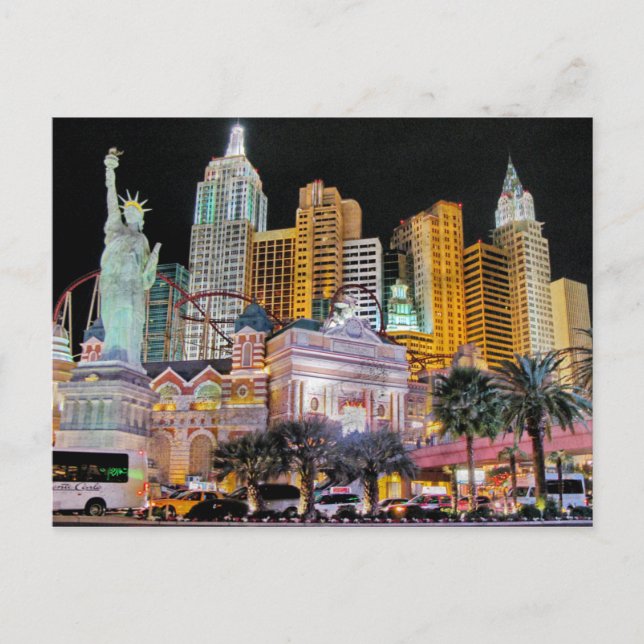 La tarjeta postal de Nueva York de Las Vegas (Anverso)