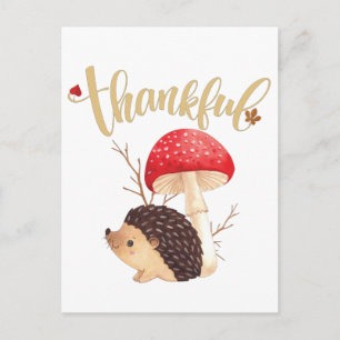 La tarjeta postal de otoño del Día de Acción de Gr