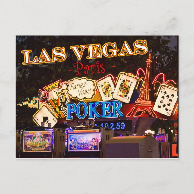 La tarjeta postal de París de Las Vegas (Anverso)