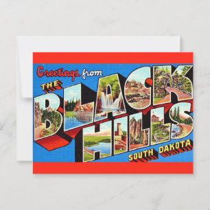 La tarjeta postal de salutación de Black Hills