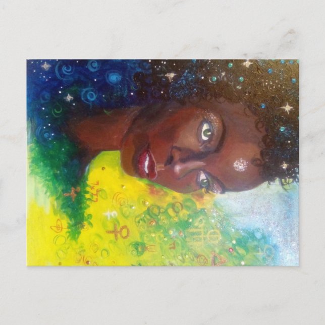 La tarjeta postal de Saraswati (Anverso)