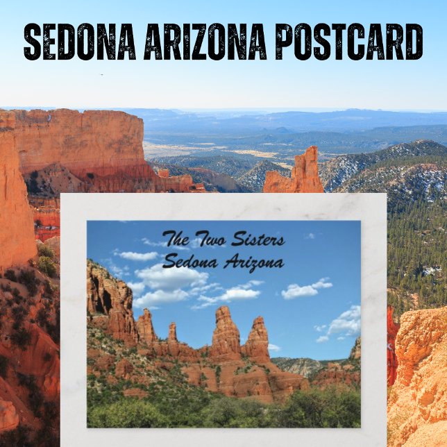 La tarjeta postal de Sedona de Roca Roja de las do (Subido por el creador)