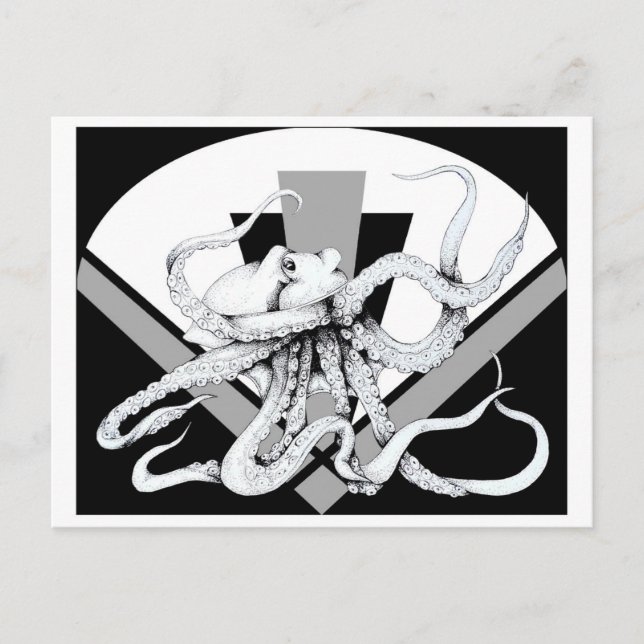 La tarjeta postal de torre Octopus de ZNDC Studio (Anverso)