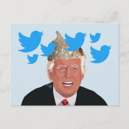 La tarjeta postal de Trump Relieve metalizado de T