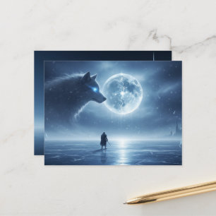 La tarjeta postal de valor de un guerrero silencio