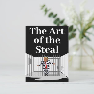 La tarjeta postal del arte del robo Trump