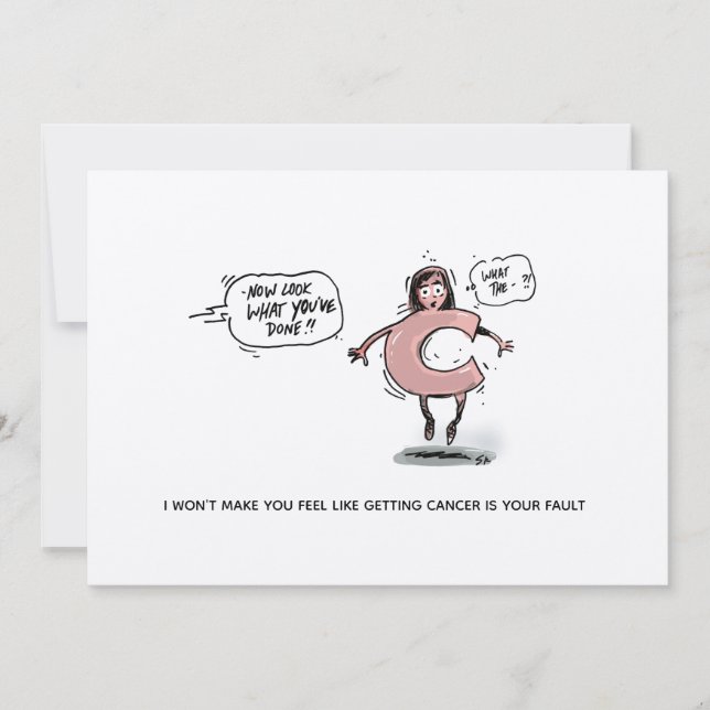 La tarjeta postal del cáncer de vergüenza (Anverso)