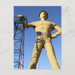 La tarjeta postal del controlador de oro de Tulsa