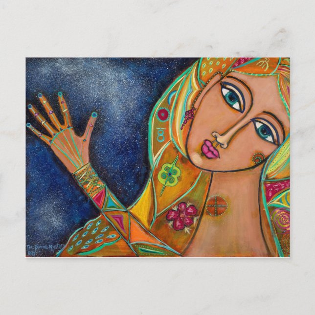 La tarjeta postal del misterio divino (Anverso)