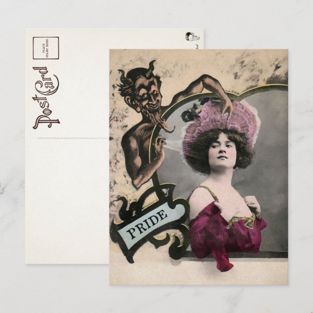 La tarjeta postal del Orgullo Sin Muerte (Anverso / Reverso)