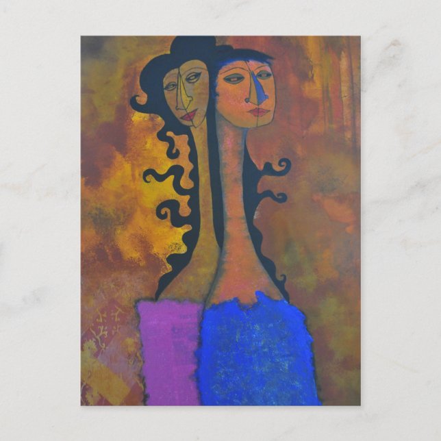 La tarjeta postal del par (Anverso)