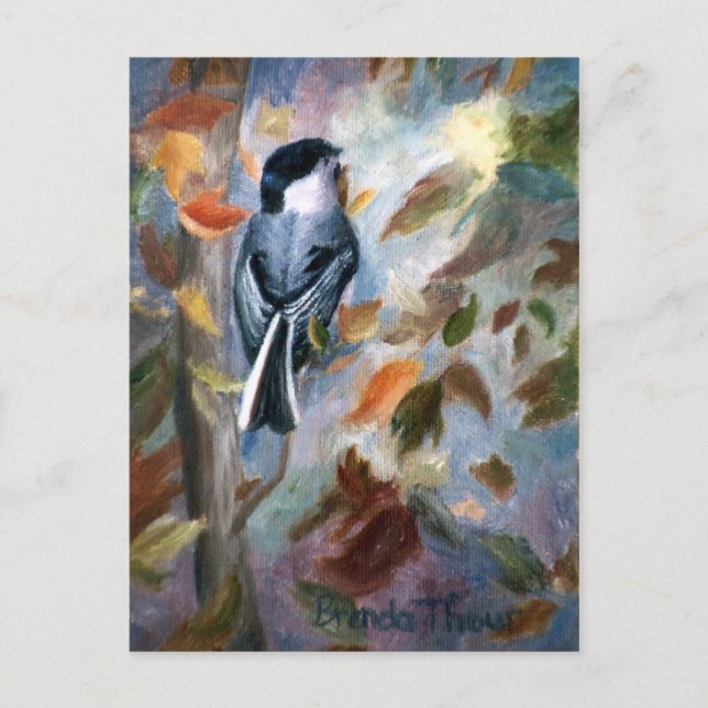 La tarjeta postal del pollo en otoño (Anverso)