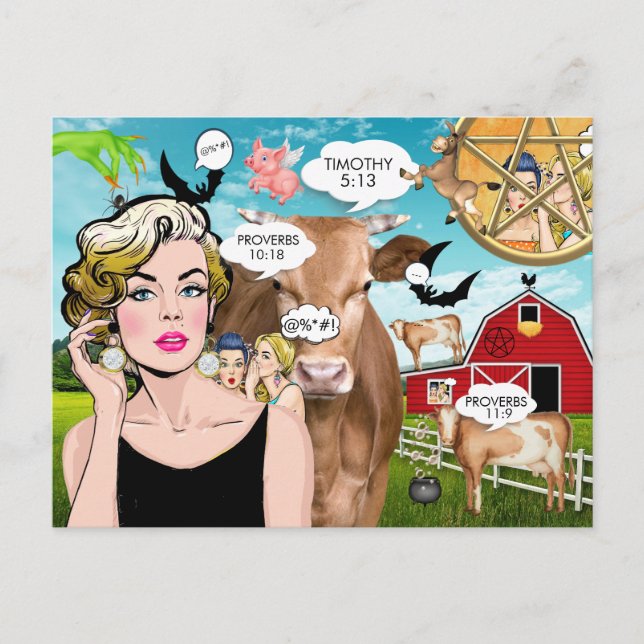 La tarjeta postal Gossips 2 (Anverso)