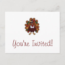 La tarjeta postal invitada de Acción de Gracias Tu