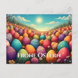 La tarjeta postal mágica de vacaciones de Pascua