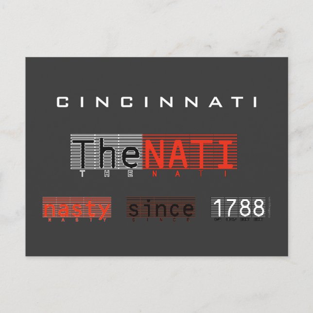 La Tarjeta Postal NATI (Cincinnati) 1788 (Anverso)