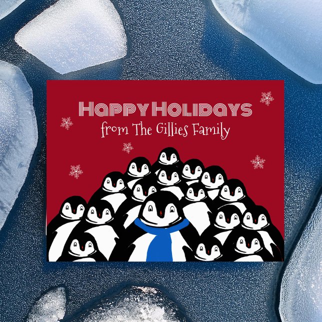 La tarjeta postal roja de los Navidades de la fami (Subido por el creador)