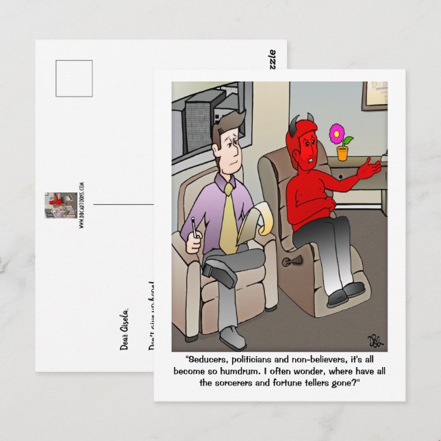 La tarjeta psiquiátrica del diablo (Anverso / Reverso)