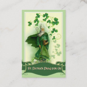 La tarjeta santa de St Patrick con rezo hermoso