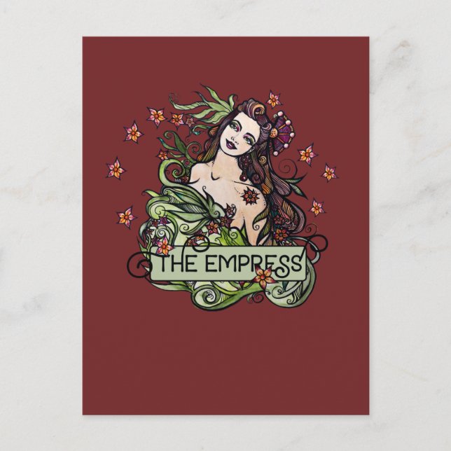 La tarjeta Tarot de Empress (Anverso)