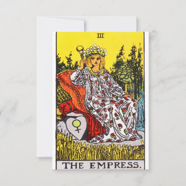 La tarjeta Tarot de Empress (Anverso)
