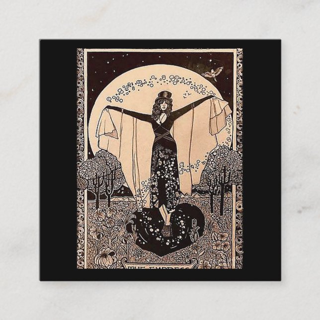 La tarjeta tarot de la emperatriz (Anverso)