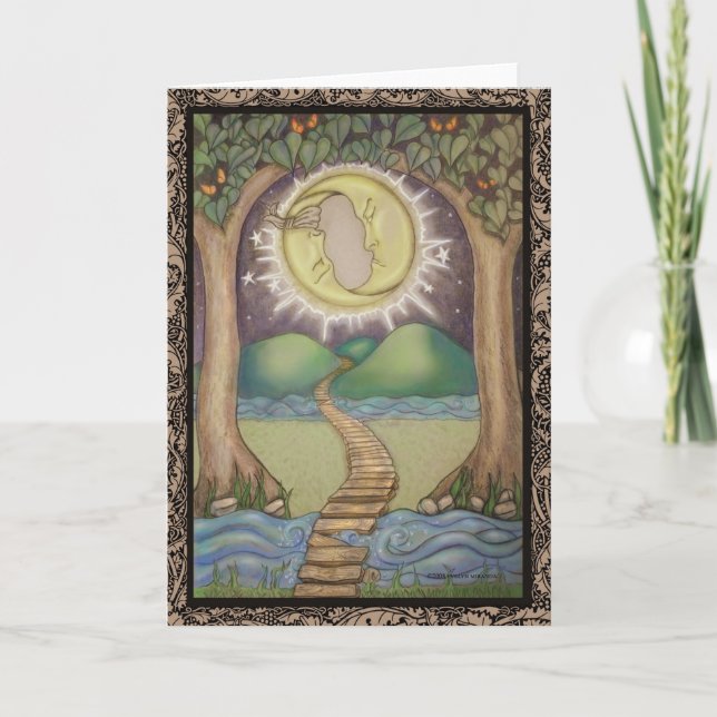 La tarjeta Tarot de la Luna (Anverso)