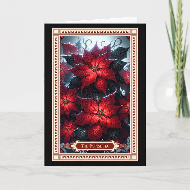La tarjeta Tarot de Poinsettia (Anverso)