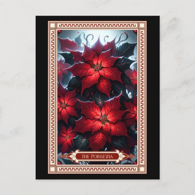 La tarjeta Tarot de Poinsettia (Anverso)