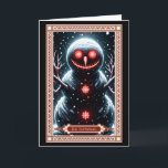 La tarjeta Tarot de Snowman<br><div class="desc">Tarjeta Tarot para Navidades de la Fantasía Oscura: La Tarjeta Tarot de Snowman. Diversos diseños de casamiento oscuro. ¡Encuentra la perfecta para todos los que conozcas!</div>